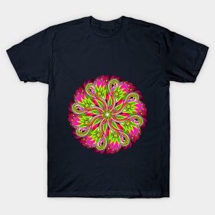 Modern mandala done in kaleidoscopic style T-Shirt